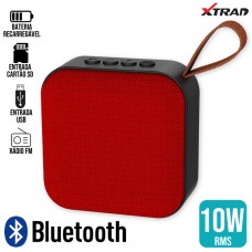 Caixa de Som Bluetooth 10W XDG193 Xtrad - Vermelha